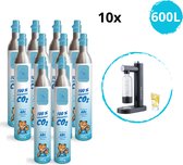 Cylindre CO 2 LunaVida - 10 pièces - 60L - adapté au SodaMaker de LunaVida - Compatible avec diverses marques européennes