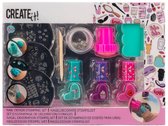 Nageldecoratie Stempel Set - Create It! - Nail art - Nagellak - meisjes - nagelstempels - nail - art - paars - roze - blauw -