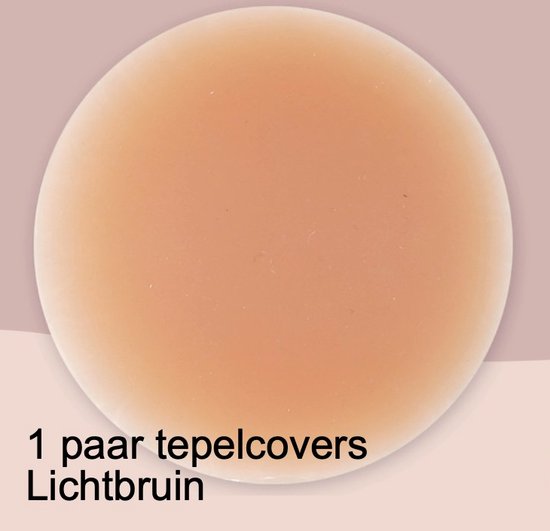 CHPN - Tepelcover - Tepelcovers - Cover voor tepels - Lichtbruin - Tepels verbergen - Zelfklevend - Herbruikbaar - Tepelsticker - One size