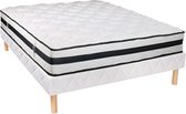 NATUREA Set bedbodem + matras met pocketveren AGATHE van NATUREA - 140 x 190 cm L 190 cm x H 30 cm x D 140 cm