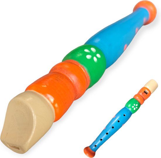 Jobber Music Blokfluit – Speelgoedinstrument - Hout - 1 stuk - Jobber Toys