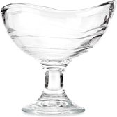 Vivalto Coupes glacées/Glaces/Plats à dessert - lot de 6 pièces - verre transparent - 180 ml