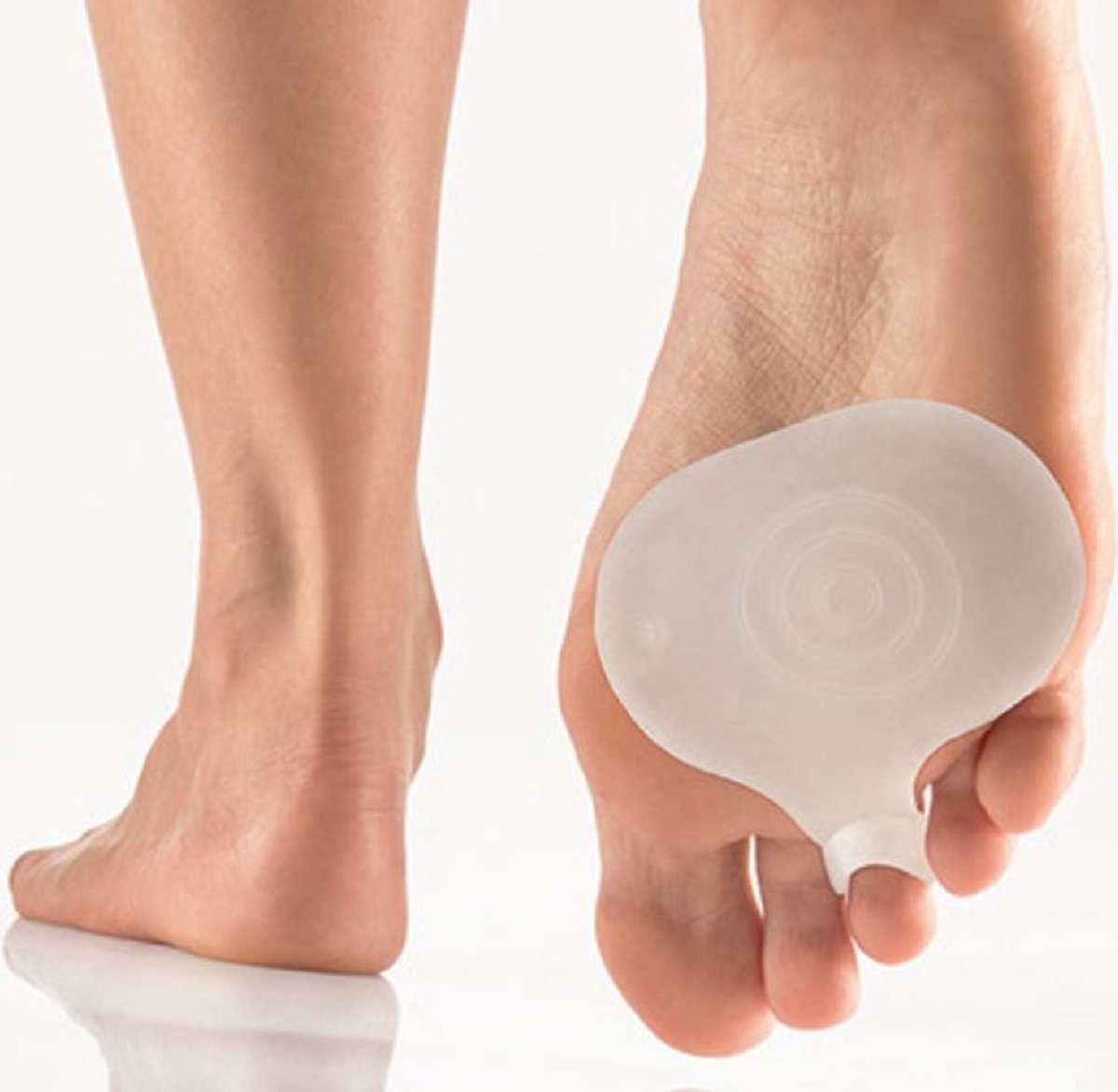 Bort Pedisoft voorvoetpad met ring in silicone, 107680, per paar