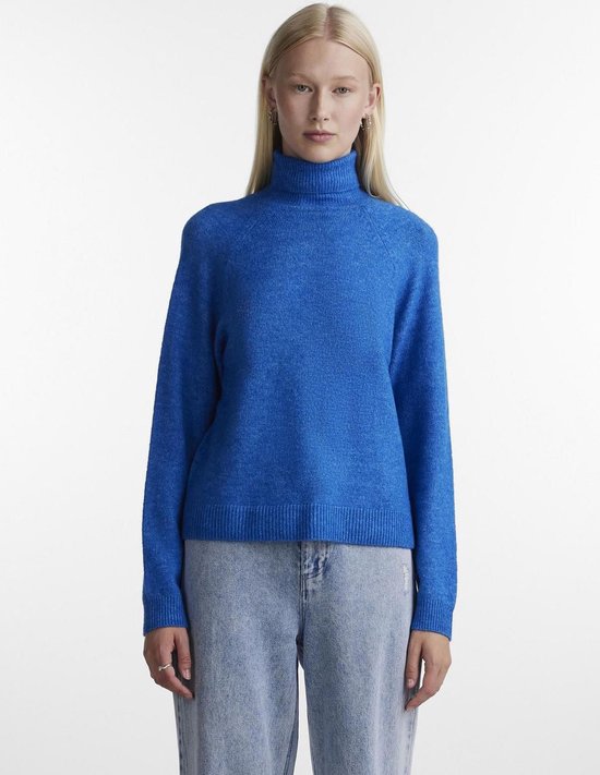 Pieces PCJULIANA LS RN KNIT - French Blue Blue