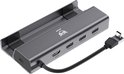 Grijs 5-in-1 docking station met USB-C kabel, HDMI en USB 3.0 poorten
