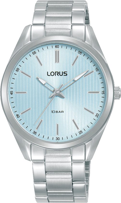 Lorus Dames analoog kwartshorloge met lederen armband RG231UX9, zilver, Met bandjes