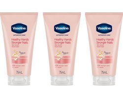 Vaseline Handcreme – Healthy Hands & Stronger Nails - Voordeelverpakking 3 Stuks
