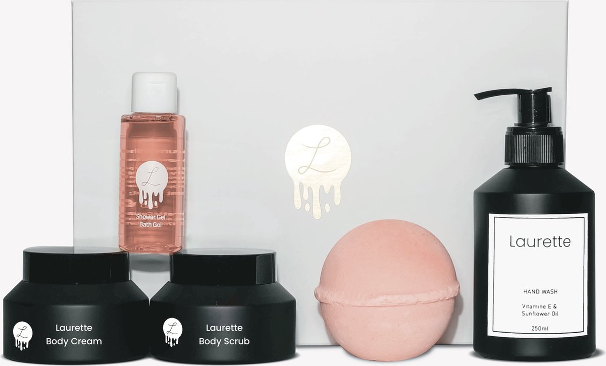 Goedkoopste Laurette Self Care Routine - Grapefruit - Large Gift Set - 760g