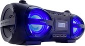 Bol.com UNIVERSUM BB 500-20 Ghettoblaster VHF (FM) AUX Bluetooth CD SD USB Incl. afstandsbediening Sfeerverlichting Zwart aanbieding