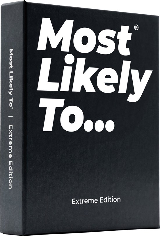 Most Likely To® Extreme Editie – Partyspel met 220 vragen – Nederlands & Engels Kaartspel