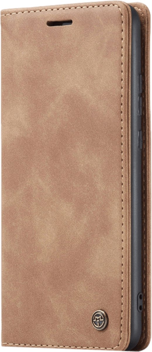 Caseme - Bookcase Beige - Samsung Galaxy S23 Ultra Hoesje