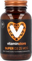 Vitaminstore - Super D3 25 mcg vitamine D - 100 softgels