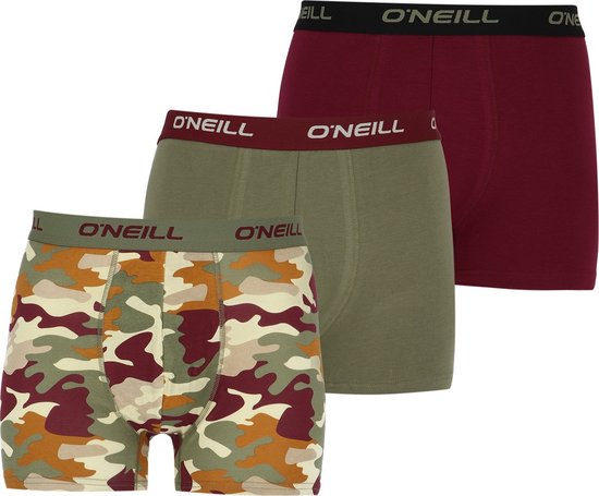 O'Neill - Lot de 3 Boxers - Taille : XXL - Camo et Couleurs -