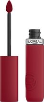 L'Oréal Paris Infaillible Matte Resistance lippenstift – Langhoudende Vloeibare Lipstick met een matte finish Verrijkt met Hyaluronzuur - 420 Le Rouge Paris - 5ml