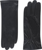 Gants en cuir non doublés pour femmes avec dessus perforé modèle Acapulco Couleur: Noir, Taille: 7.5