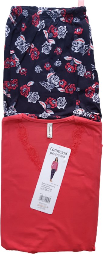 Sopesil Pyjama voor dames sets geruite damespyjama's met lange mouwen zacht 2 stuks nachtkleding gezellige loungewear nachtkleding met zakken S-XXL, Vlees Roze, XL
