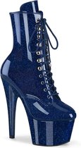 Pleaser - ADORE-1020GP Plateau Laarzen, Paaldans schoenen - US 11 - 41 Shoes - Blauw