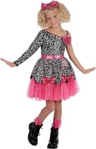 Smiffys -MDR Surprise ! Robe de Costume Deluxe Diva Enfants - Kids jusqu'à 12 ans - Zwart/ Rose