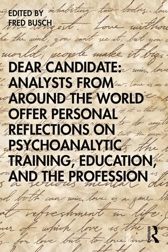 Dear Candidate: Analysts from around the World Offer Persona ... - cover