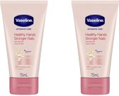 Vaseline Handcreme - Healthy Hands Stronger Nails - 2 x 75 ml