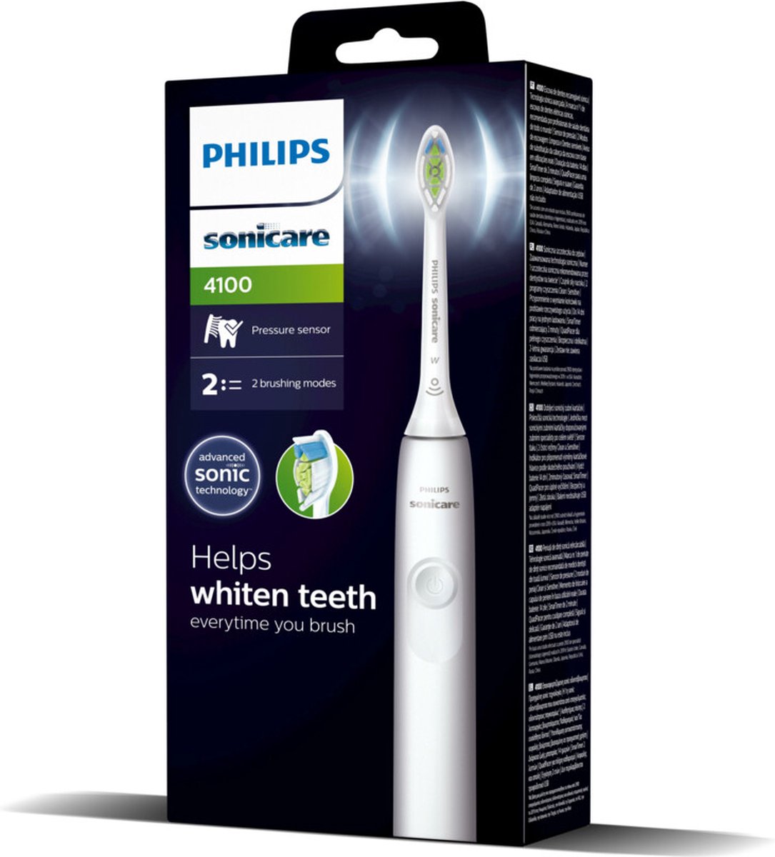 Afbeelding 3 van Philips Sonicare Series 4100 - Elektrische Tandenborstel - Wit - HX3681/33