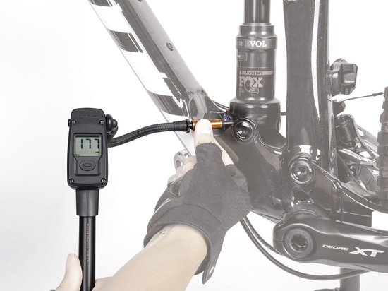 Topeak minipomp Pocket Shock digital — afbeelding 4