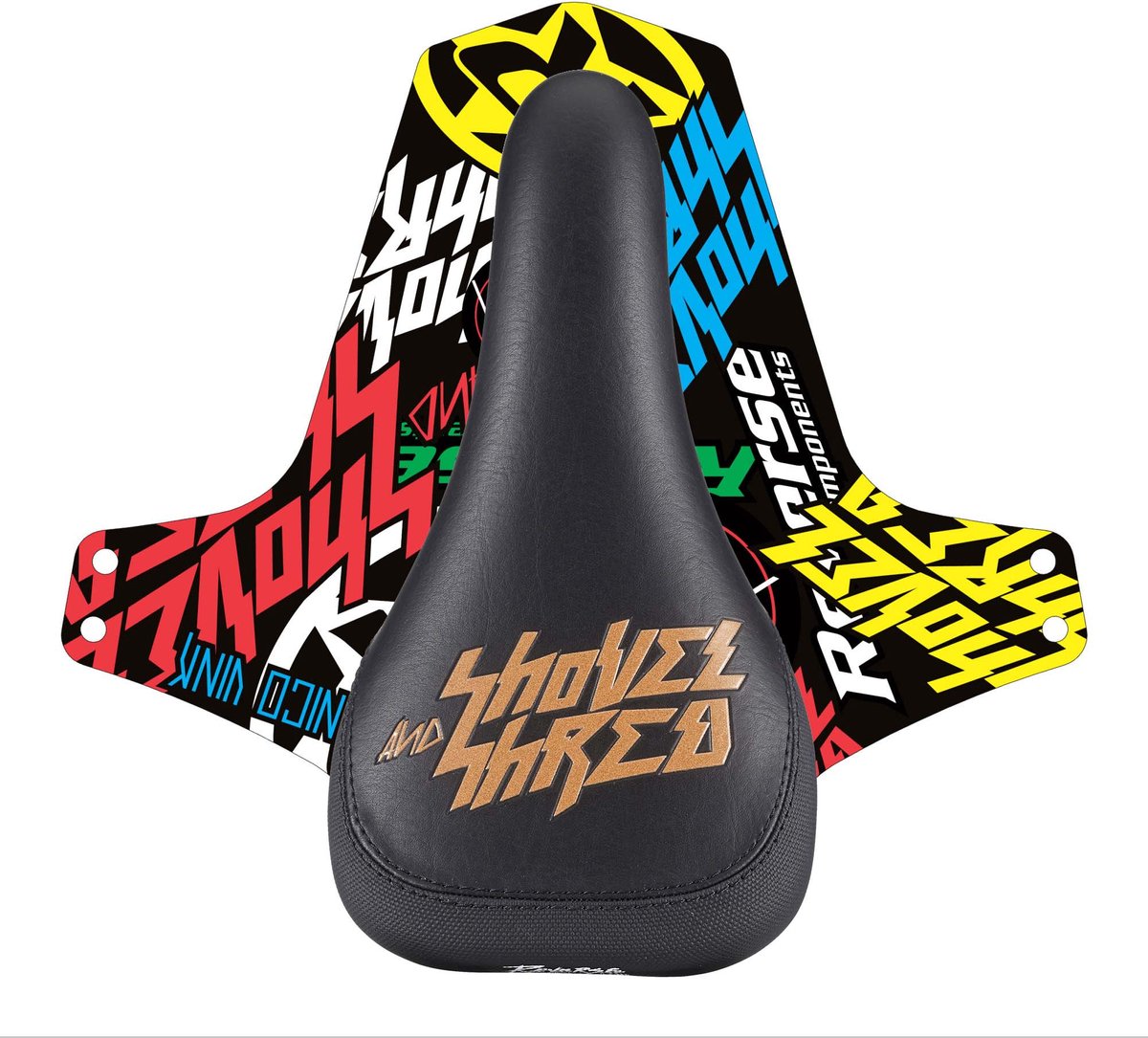Reverse Saddle Nico Vink Shovel & Shred Black-copper - 235 X 127 - 235 x 127