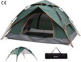 Tent - Camping - 3 Persoons - Kamperen - Waterdicht - ‎205 x 178 x 115 cm - Geschikt voor 3 Seizoenen - Groen