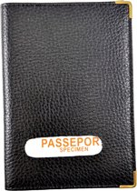 Paspoorthoes - Zwart Leren - Paspoorthouder - Reis Passport Cover Unisex