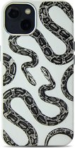 iPhone 14 hoesje - magsafe hoesje / Starcase Battling Snakes - Snake / iPhone hoesje met Magsafe - Kunstleer