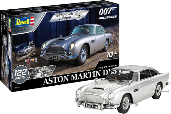 Revell Modelbouwpakket Militaire voertuigen - 05653 James Bond 007 - Aston Martin DB5 - Easy-Click - Geschenkset Plastic - 1:24 -