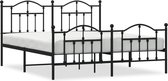 vidaXL - Bedframe - met - hoofd- - en - voeteneinde - metaal - zwart - 160x200 - cm