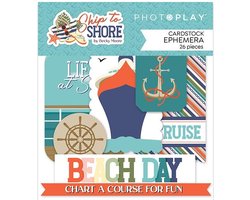 PhotoPlay - Ship To Shore Ephemera Cardstock Die-Cuts (PSTS3721)