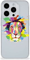Telefoonhoesje Geschikt voor iPhone 15 Pro Max Back Cover Siliconen Hoesje Super als Cadeautjes voor Jongens Lion Color