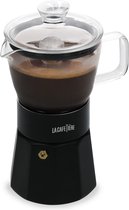 Espresso Maker, 6 Cups, 0.29 L, RVS, Glas, Zwart - La Cafetière | Verona