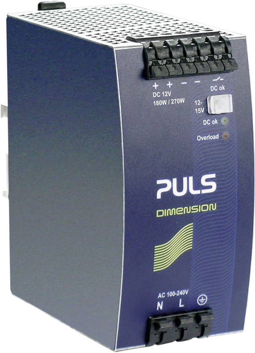 PULS QS10.121 DIN-rail netvoeding – 12 V/DC – 15 A – 180 W
