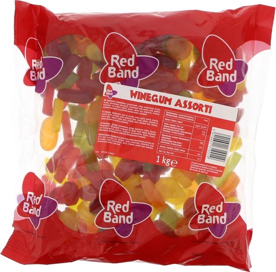 Foto: Red band winegum assorti 1kg