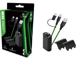 EgoGear - Play, Charge Batterij Pack - lange batterijduur - Xbox Series X - S - One - Zwart