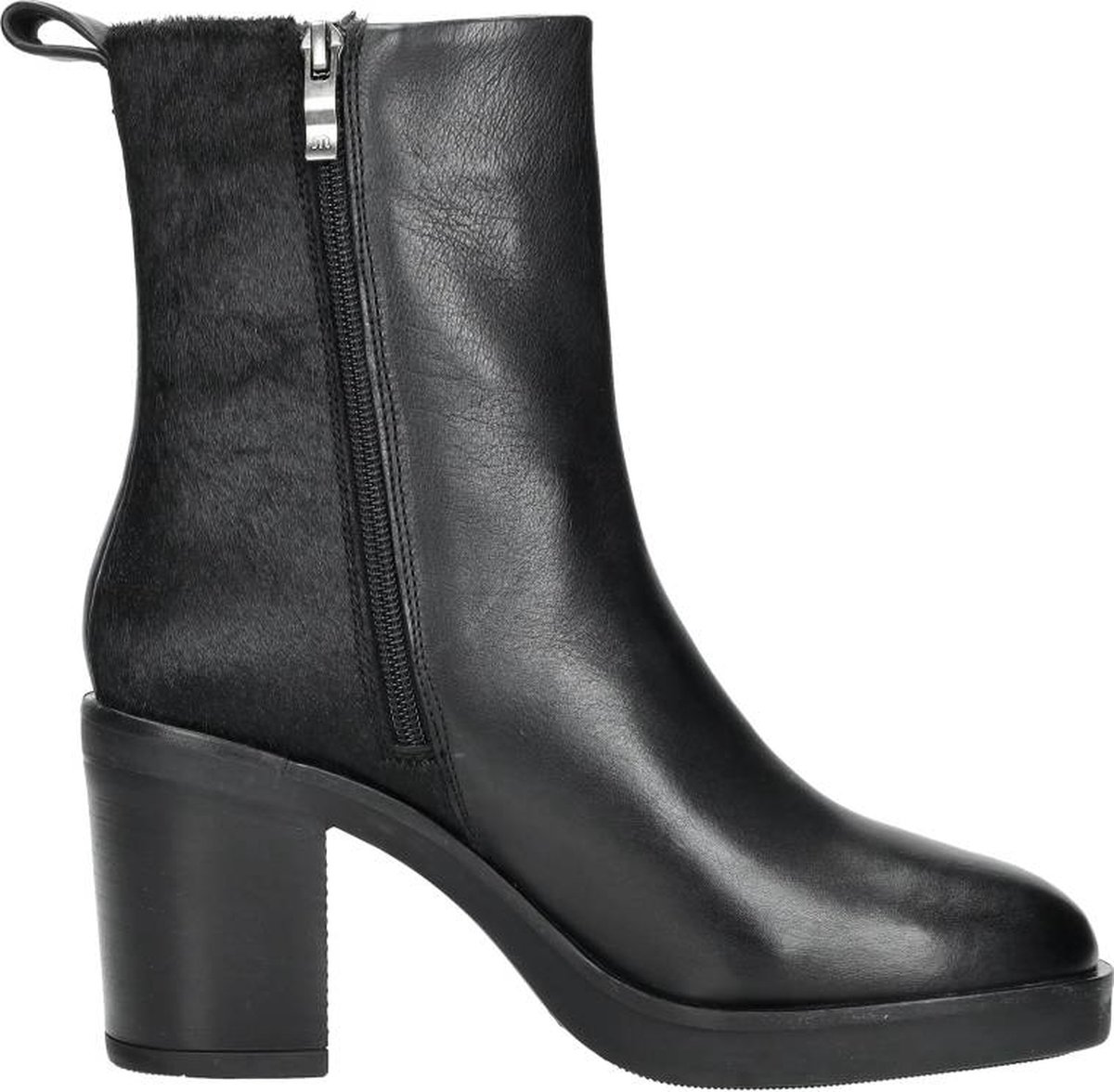Maruti - Steffi Enkellaarsjes op hak Zwart - Black - Pony Black - Offwhite - 41