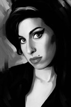 Amy Winehouse Poster | Zwart Wit Poster | Pop affiche | Musique Affiche | Retour au noir | 61x91cm | Décoration d'intérieur | Affiche murale | Convient pour l'encadrement
