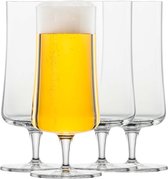 Pilsnerglas Bier Basic 0,3 l (set van 4), klassieke biertulp met moussepunt, vaatwasmachinebestendige Tritan-kristalglazen, Made in Germany (art.nr.)