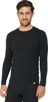 DANISH ENDURANCE Thermo Shirt met Lange Mouwen voor Heren - van Merino Wol - Zwart - XXXL