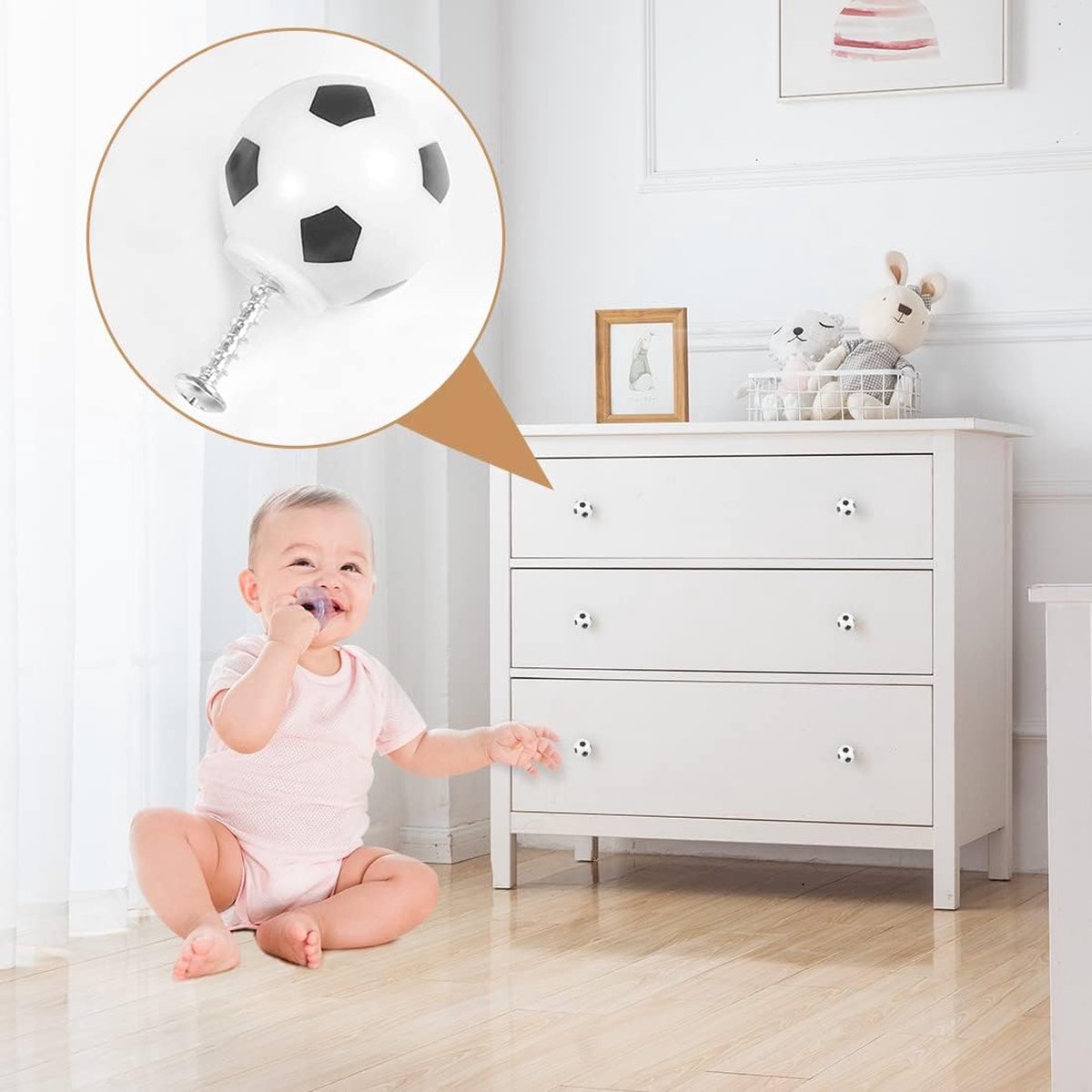 Zwart Wit Stippen Keukenkast Knoppen Lade Knoppen Lade Trekt
