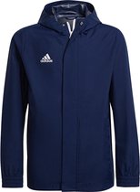 adidas - Entrada 22 All Weater Jacket Youth - Blauw Jack Kids-116