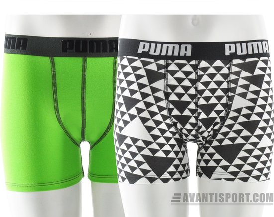 Puma Graphic - Sous-vêtements de sport - Enfants - Taille 128 - Vert / Noir / Blanc