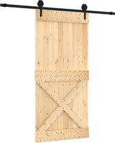 vidaXL-Schuifdeur-met-beslag-95x210-cm-massief-grenenhout