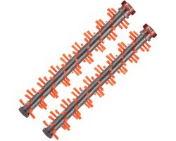 2x Tapijt Vloeren Borstel geschikt voor Bissell CrossWave (1934F) onderdelen