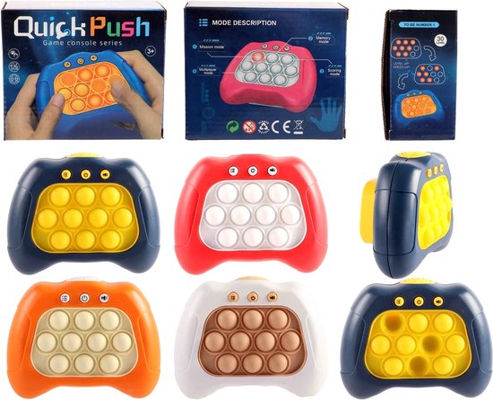 Fidget Memory Match Game - Quick Push - Game Console Series - Pop