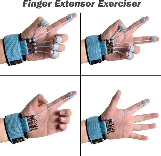Vinger Extensor Exerciser Handgreepversterker 20 pond Vinger Hand Extensor  Exerciser... | bol