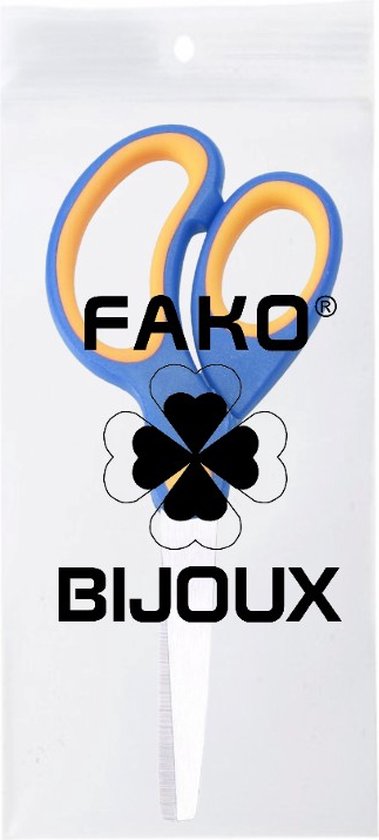 Fako Bijoux® - Kinderschaar - Stainless Steel - Ronde Punt - 13cm - Blauw - Fako Bijoux®